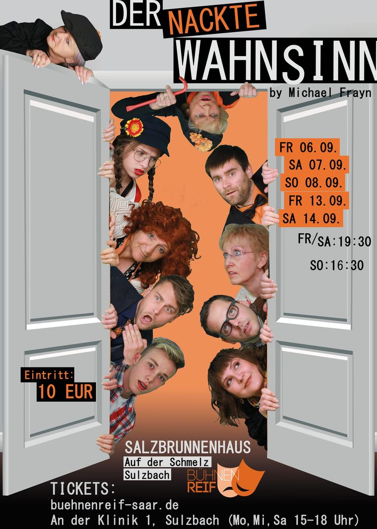 Plakat der Produktion Der nackte Wahnsinn (2019)